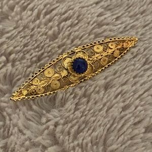 Beautiful Gold Plated Decorative Pin from Italy
